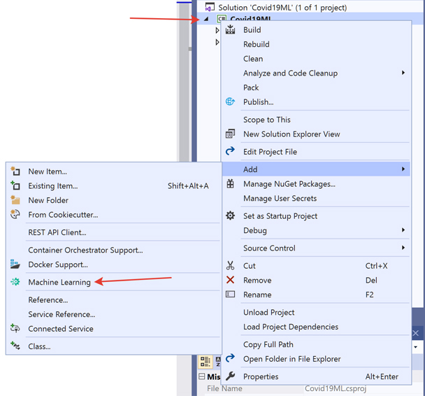 Add machine learning to the project